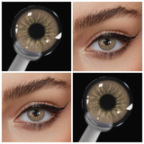 Colored Contact Lenses 2Pcs Natural Blue Half Yearly Cosmetic Small Pupil Color Contacts Beauty Eyes Lenses Wholesale