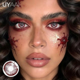 2PCS Cosplay Colored Contact Lenses Anime Eye Accessories Halloween Contact Lenses Crazy Red Eyes Contact Lenses