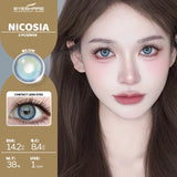 1pair Color Contact Lens for Eyes Fashion Popular Blue Green Contact Lens Brown Eye Lenses Yearly Gray Eyes Makeup Contact