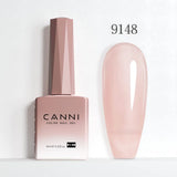 Nail Gel Polish HEMA FREE Translucent Jelly Gel Varnish Semi Transparent Super Glossy Ultra Consistency Round Shape Brush