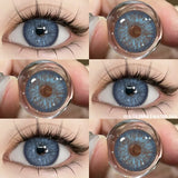 New 1pair Natural Color Contact Lenses for Eyes Blue Lenses Gray Pupils Lens Brown Lense Yearly Cosmetic Green Contacts