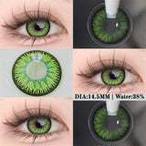 Colored Contact Lenses Vika Brown Blue Green Color Contacts Eye Lens Eyes Half Year 2Pcs