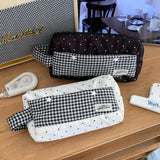 Stationery Storage Bag Portable School Organizer Multifunctional Pencil Bag Creative Canvas Pencil Pouch For Classroom College