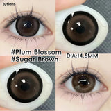 2PCS Tutlens  Mixed Color Cosmetic Contact Lenses, Half Year Wear, 0-800 Power Soft Lenses New Store Sale, 18+ Only