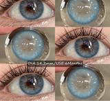 Colored Contact Lenses Fashion Blue Eye Makeup Lens Gray Beauty Pupils Brown Eyes Contact For Daily Dating 6 Months Use
