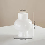 Nordic Glass Flower Bottle Ins Decorative Green Vases Hydroponic Pot Flowers Vase Desk Home Ornament
