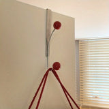 Over-the-Door Iron Hook Rack Easy Install,Heavy-Duty Metal Hooks for Coats,Hats Perfect for Bedroom, Kitchen & Bathroom Storage