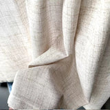 Short Curtains Beige Flax Linen Rustic Farmhouse Ready Made Cabinet Curtain for Cafe Kitchen Window Living Room Home Decor
