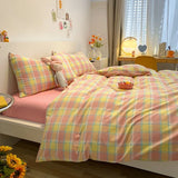 Nordic sling 100 Cotton Stripes Duvet Cover 150x200 Size Girl's Room housse de couette Skin friendly Quilt Cover Bed Linen