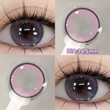 1 Pair Myopia Prescription Colored Contact Lenses Fashion Lens Beauty Pupils Blue Eye Color Lenses Purple Eye Lenses