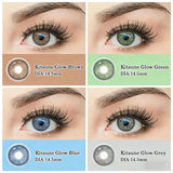 Colored Contact Lenses for Eyes 1Pair Lenses Brown with Diopters Degree Blue Eyes Lens Gray Pupils Fast Ship