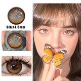 1Pair New Contact Lenses for Eye color Lenses Rock Sweetheart Pink Lenses Degree Prescription -0.00to-8.00 Beauty Pupils
