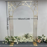 1pcs/3pcs Shining Gold Mirror Chuppah Acrylic Backdrop Stand for Wedding Decoration Flower Stand Walkway Pillar 2M/2.4M Tall