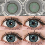 1pair Blue Contact Lenses For Eyes Korean Cute Lens Eye Makeup Pupil Brown Softlenses Women‘s color contact lenses