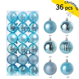 24/36Pcs Christmas Decoration 3/4CM Balls Hanging Christmas Tree Pendants Ornaments for Home Party Decor New Year Gift Accessory