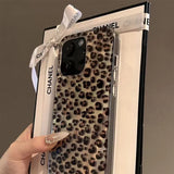 Luxury Stylish Leopard Print Phone Case For iPhone 17 16 15 14 Pro Max 13 12 11 XS X XR 7 8 Plus 16E 17Air Shockproof Soft Cover