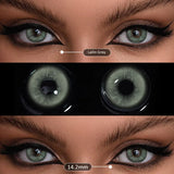 Contact Lenses 2Pcs Blue Green Contact Lenses Color Permanent Makeup Machine Changing Pupil and Eyes Color Fashion Lenses
