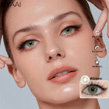 Contact Lenses, Natural Pattern, Bionic Pupil, Black/Brown/Blue/Green Colors, Perfect for Daily Commute