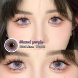 2Pcs New Colored Contact Lenses Grey Purple Lentillas Eye Beauty Pupilentes Soft Lens