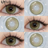 Contact Lenses Beauty Eyes Color Lenses Makeup Natural Black Lens Cosmetics Gray Eye Lenses Makeup Green Beauty Colorcon