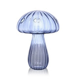 Mushroom Shaped Flower Vase Transparent Glass Vase Plant Hydroponic Aromatherapy Bottle Desktop Decoration Ornament