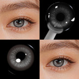 Diamond Shimmer Colored Contact Lenses 6 Months Use Natural Brown Eyes Contacts Myopia Prescription Soft Lens for Eyewear