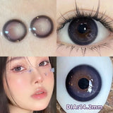 Prescription Contact Lenses Myopia Lenses with Diopters Natural Pupils Color Contact Lenses for Eyes Brown Lenses 2pcs