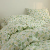 New Spring Summer Pure Cotton Four-Piece Set Beautiful Country Sle Small Flower Print Warm Bedding Duvet Cover eet