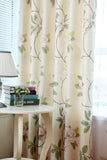 American High-end Pastoral Large Flower Blackout Curtains Living Room Bedroom Curtains
