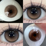 1 Pair Purple Beauty Colored contact lenses For Eyes Halloween Makeup Lens Pupils Fashion Big Eye Lenses Myopia Lenses