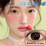 Black Hydrogel Circle Lenses for Dolly Eye Effect, 14.5mm Diameter for Big Sparkling Eyes, Hydrating & Age-Diminishing