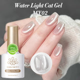 10ml Cat Magnetic Gel Sparkling Ultra Gold Glitter Soak Off UV LED Gel Nail Art Varnish Manicure Valentine's Day