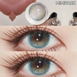 14.2-14.5mm Half Yearly Natural Glossy Contacts 2pcs Free Shipping Shiny Glass Lenses With Power for Cosplay