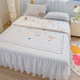 New Latex Summer Mat Summer Quilt Four-Piece Washable Summer Fabric Cooling Mattress Dormitory Soft Seat