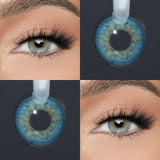 1 Pair Soft Lens Colored Contact Lenses, Small Pupil Eye-Enlarging,  for Daily Cosmetic Makeup & Chic Styling
