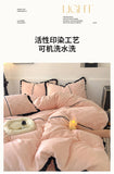 Winter Warm Bedding Set Flannel Duvet Cover for Home Thicken Velvet Queen King Size Luxury Bedroom Decor Quilt Cover Pillowcase