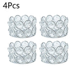 Crystal Votive Candle Holders Tealight Jewel Bowl Stands Decorative Centerpiece for Wedding Party Home Table Decor