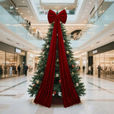 Oversized Red Plushie Bows Decoration For Weddings And Parties Backdrop Christmas Tree Wall Decoration Ormanent Ribbon