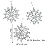 3/6/12Pcs Christmas Decoration Snowflake Hanging Christmas Tree Pendant for Home Decor Party Supplies Navidad New Year Ornament