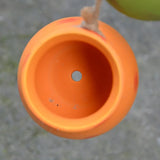 4PCS Outdoor Home Garden Hanging Flowerpot Ceramic Vertical Flowerpot Plant Succulent Flowerpot Vase Wall Railing Decoration