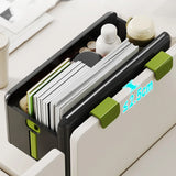 Foldable Desk Organizer No Drill Wall Mount Hanging Storage Box Space Saving Rack for Home Living Room Bedside Office Stationery