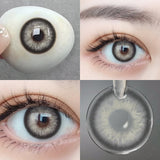 1 Pair Natural Color Contact Lenses for Eyes Beauty Pupils Gray Lenses Eye Yearly Use Brown Diopter Contact Lenses