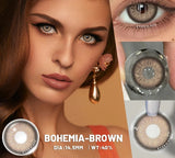 1Pair Color Lenses Colored Contact Lenses New Brown Lens Blue Eye Contacts Green Lenses Cosmetic Gray Eye Lens Yearly