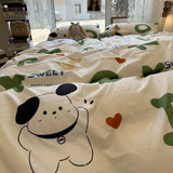 Ins Style Fashion Butterfly Bedding Set For Girls Boys Double Size Flat Sheet Duvet Cover Pillowcase Bed Linen Home Textile
