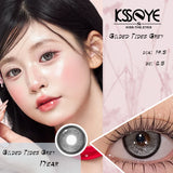 1 Pair Natural Brown Colored Contact Lenses Large Diameter for Fashionable Everyday Eye Enhancements