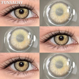 1 Pair New Color Contact Lenses for Eye Beautiful Pupil Fashion Blue Soft Lenses Gray Natural Contacts Yearly Cosmetics
