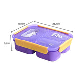 Food Grade Sealed Lunch Box with Spoon Microwave‑Safe Large Capacity Leak Proof Bento Box Office Worker Food Storage Container
