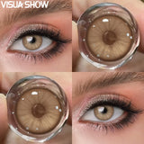 1 Pair Contact Lenses for Cosplay Makeup Blue Lenses Eyes Contacts Yearly Small Pupil Cosmetics Brown Lenses for Party