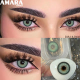 1 Pair Colored Contact Lenses Natural Fashion Brown Eye Lens Gray Contact Eye Lenses Blue Lenses Contacts for Dark Eyes