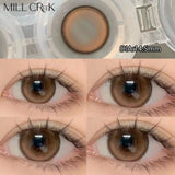 1 Pair New Eyes Contacts Lenses with Myopia Diopter Eyes Colored Lens Makeup Beauty Pupil Annual Use Fast Shipping